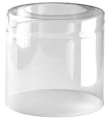 Schrumpfkapsel klar 36,5x41mm mit längs Perforation oben offen Stange à 35 Stück