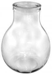 Glasballon 10000ml weiß gebohrt - Weithals inkl. Kunststoffdeckel #Nicht für energetisiertes Wasser geeignet. Stück
