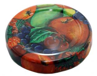 Deckel TO53 Fruchtmotiv mit Button Beutel à 100 Stück