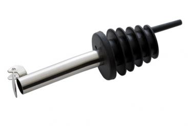 Ausgießer Edelstahl mit Klappe  passend für Mündungen 19-24mm Schraubmündungen PP31,5 + GCMI400/33 