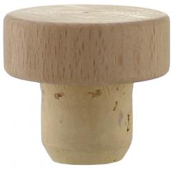 Scheibe natur/roh 24mm HGK (Korkqualität: Klasse Super) Kopf: 43/15mm Stück