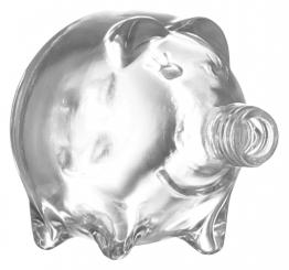 Schweinchen 100ml weiß PP18 Karton à 40 Stück