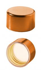 PP31,5 Schraubverschluss mit Kunststoffkappe kupfer glanz 