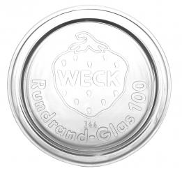 Glasdeckel weiß RR100 Stück
