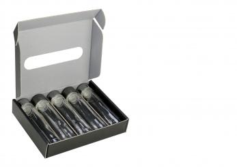 5er-Geschenkkarton schwarz - Provetta 50ml - Pack á 25 Stück - Stück