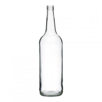 Gradhalsflasche 1000ml weiß PP28 Karton à 32 Stück