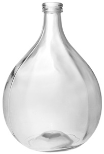 Glasballon 10000ml weiß blank 40mm 