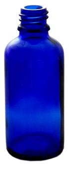 Tropfenflasche 50ml blau DIN18 