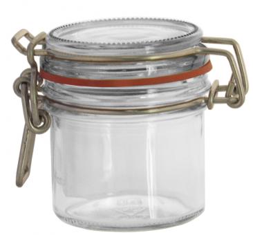 Bügelglas 125ml weiß inkl.  Verschluss G1 Karton à 40 Stück