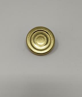 Deckel TO43 gold - mit Button Für ölhaltige Inhalte geeignet - BPA-frei Beutel à 100 Stück