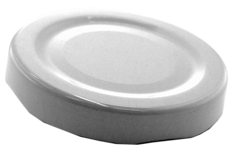 Deckel TO43 weiß - mit Button Für ölhaltige Inhalte geeignet - BPA-frei Beutel à 100 Stück